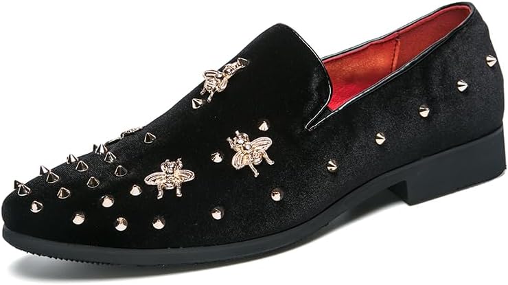 

Мужские роскошные бархатные лоферы с отделкой Penny, удобные слипоны для вечеринки, замшевые танцевальные туфли для свадьбы, размеры 38-47 Senlongbao, черный