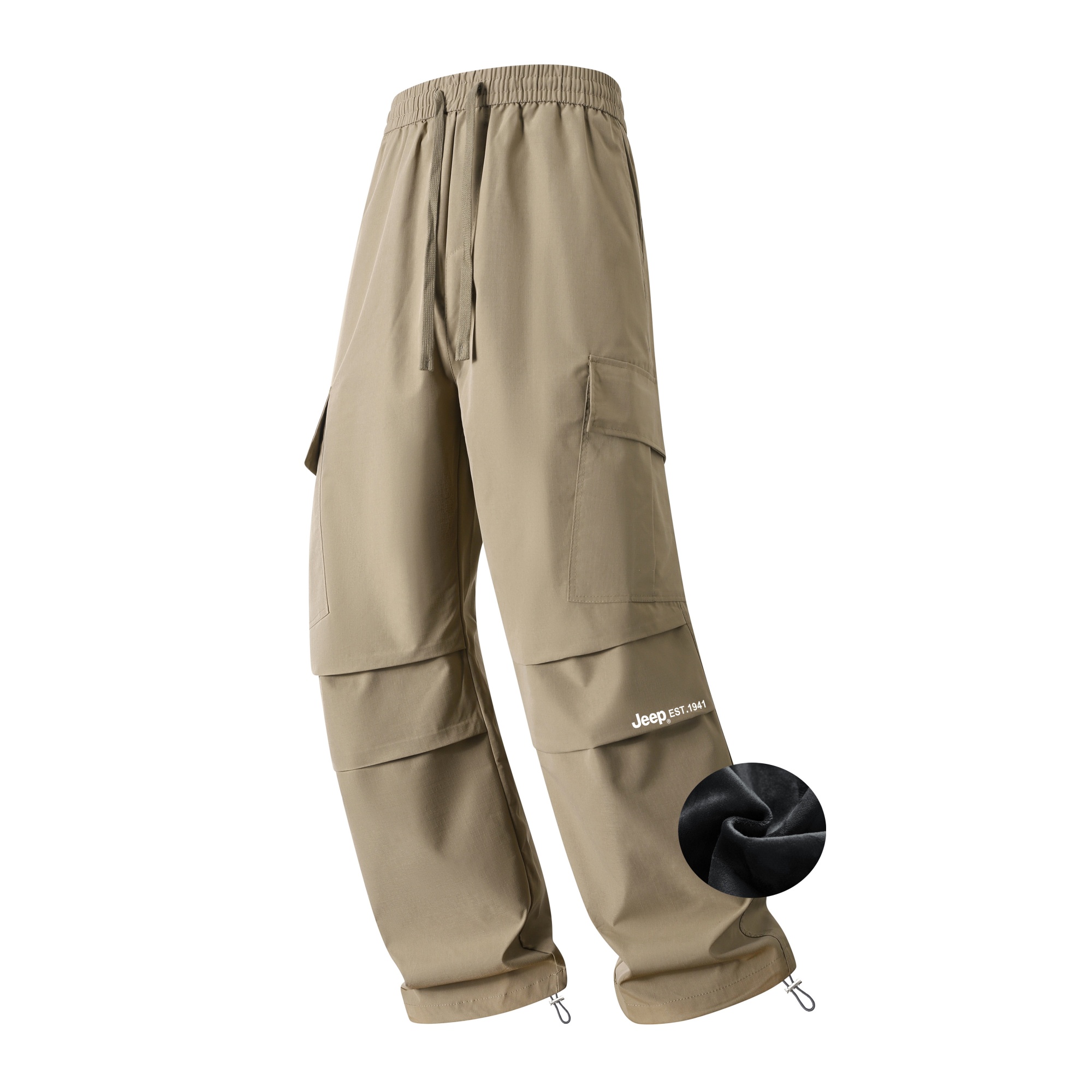 

Повседневные брюки Unisex Moderate Parachute Jeep, maple leaf-fleece-lined