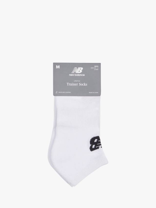 Детские повседневные тренировочные носки New Balance, Pack of 6, Bright White — фото 3