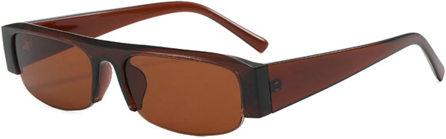 

Солнцезащитные очки Willochra Small Y2k узкой прямоугольной формы для женщин и мужчин в стиле ретро 90-х, узкие, в полуободковой оправе, квадратные, с защитой от УФ-излучения UV400, C2