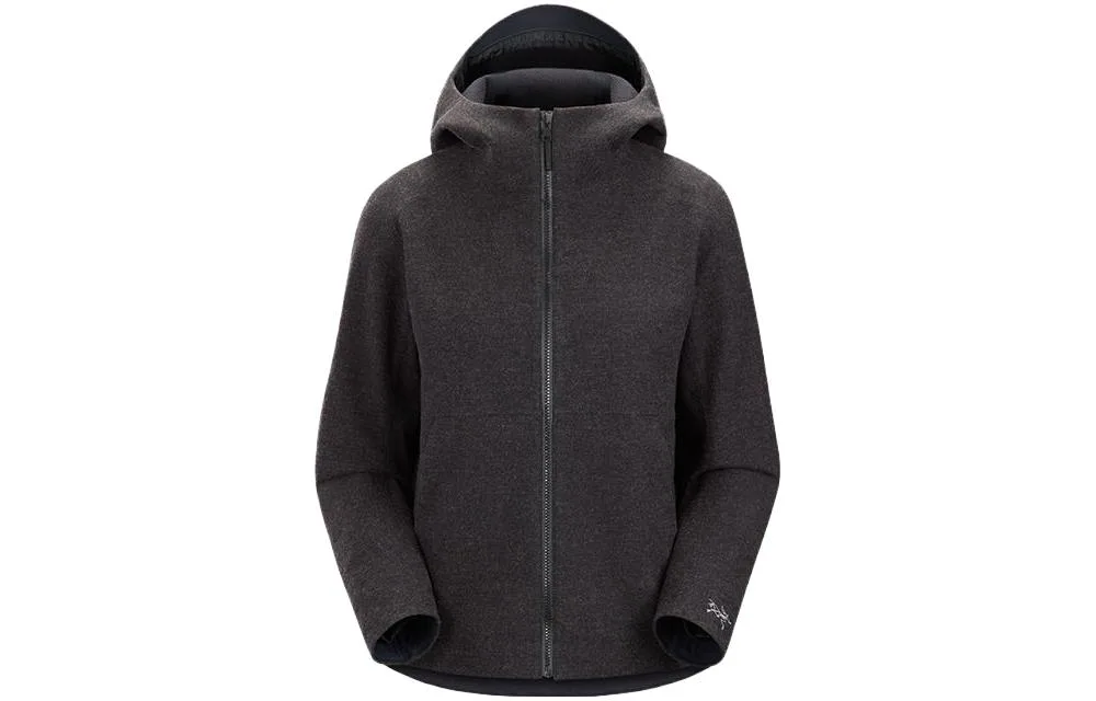 Куртка SAWYER женская с капюшоном, мягкая мембранная Arcteryx, Black Sapphire/Black Sapphire — фото 3