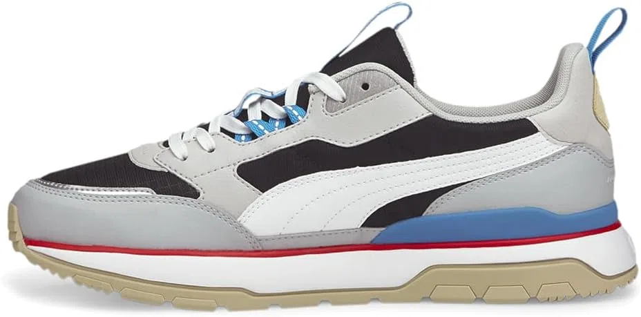 Кроссовки PUMA Unisex R78 Trek, 2-Puma Black Puma White Glacial Blue — фото 4