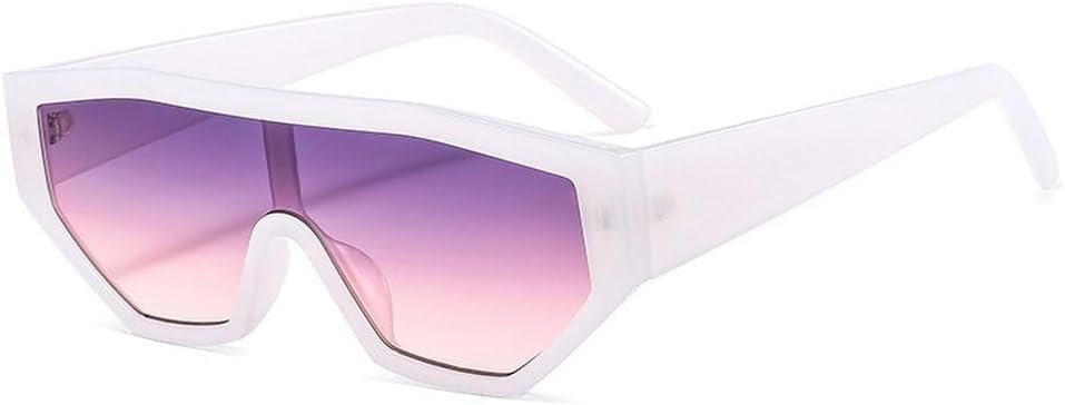 

Ретро-солнцезащитные очки «кошачий глаз» для женщин, модные очки с градиентным переходом цвета для мужчин, зеленые и фиолетовые солнцезащитные очки с защитой от УФ-излучения UV400 SKFGNX, White Gray Pink