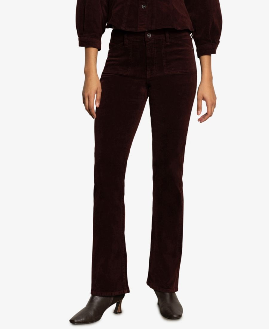 

Женские эластичные брюки Velveteen Brook Bootcut Sanctuary, Dark Crimson