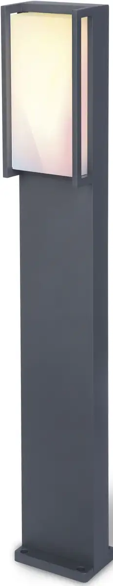 

LUTEC Smart LED светильник "QUBO", светодиодный модуль источника света | Надежно интегрированный светодиод, умный дом Высота: 75 см, цвет anthrazit