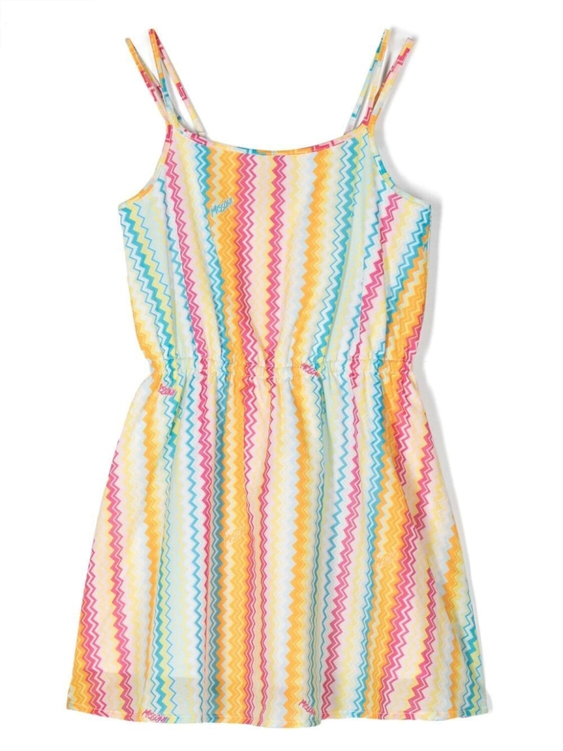 

Missoni Kids полосатое платье, желтый