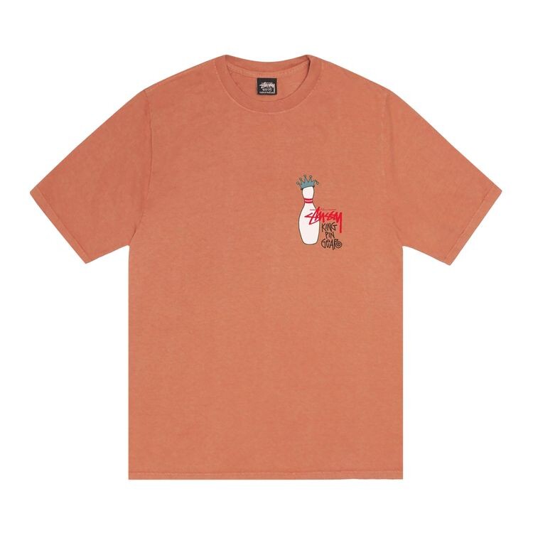 

Футболка Stussy Pigment Dyed Kingpin Tee Rust, оранжевый