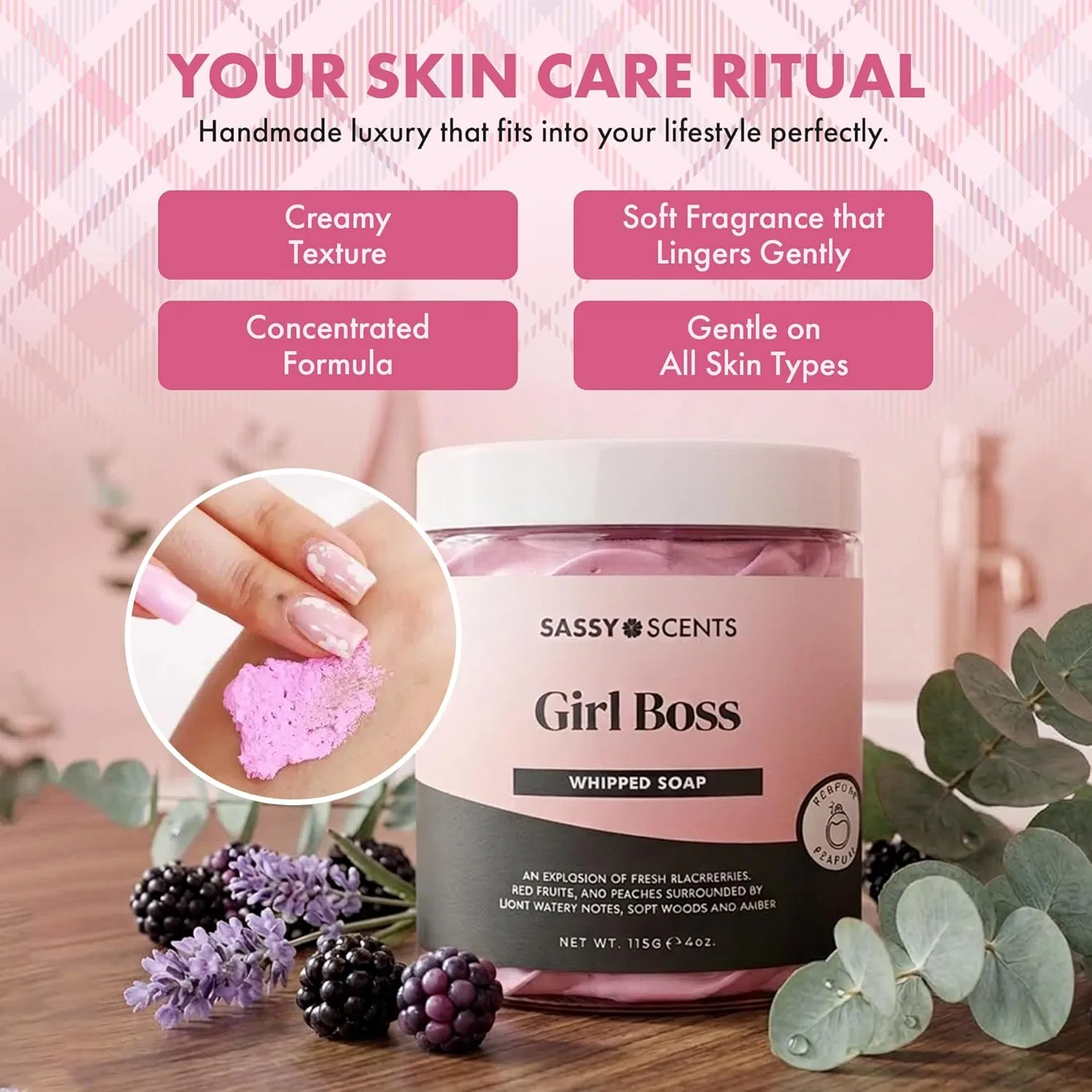 Мыло-смузи «Girl Boss» от Sassy Shop (115 г) Sassy Scents — фото 3