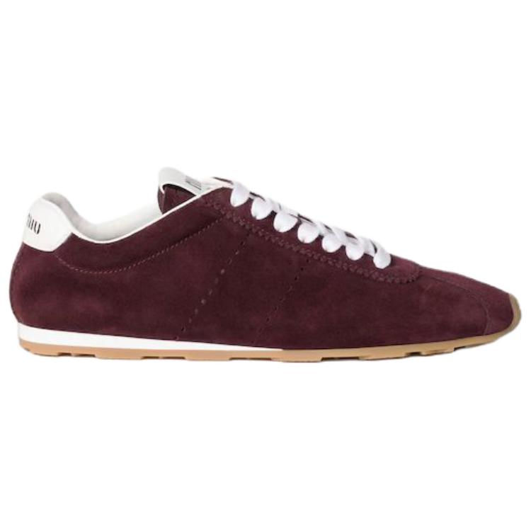 MIU MIU Повседневные кроссовки Plume Low top женские Purple — фото 3