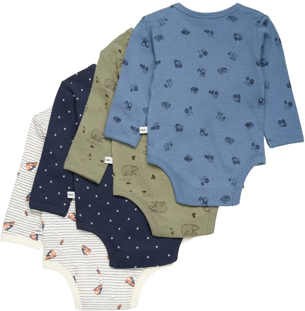 Боди с принтом Pippi Babywear, зеленый