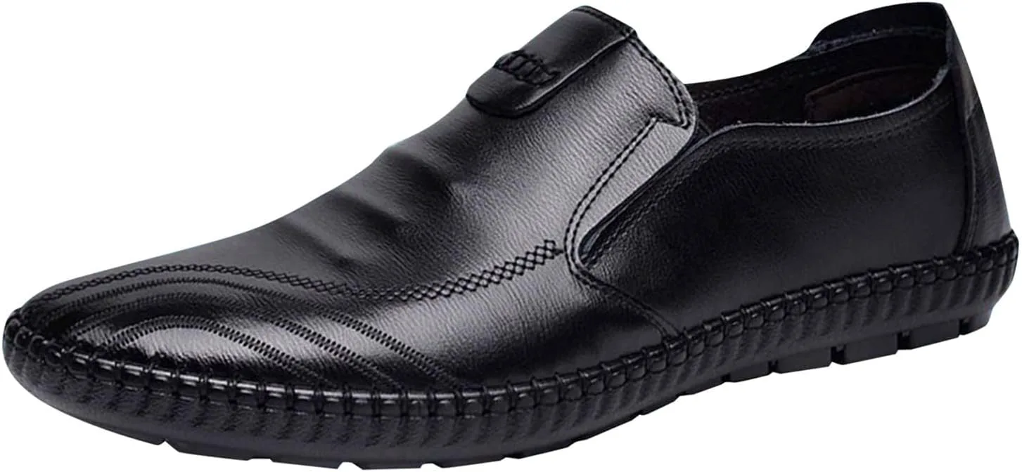 

Мужские классические туфли BORAMAX, стильные, комфортные, роскошные мягкие кожаные лоферы на подскальзывании для джентльменов, для свадеб, бизнеса, работы в офисе, повседневной и уличной носки, черный