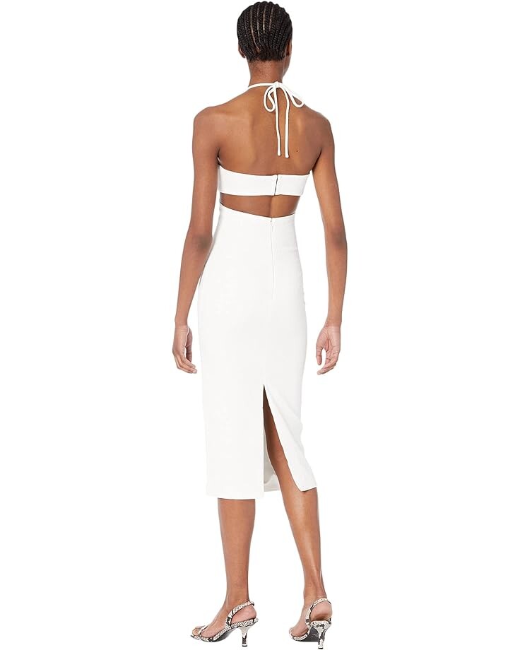 

Платье Bardot Croc Cutout Midi Dress, слоновая кость, Бежевый, Платье Bardot Croc Cutout Midi Dress, слоновая кость