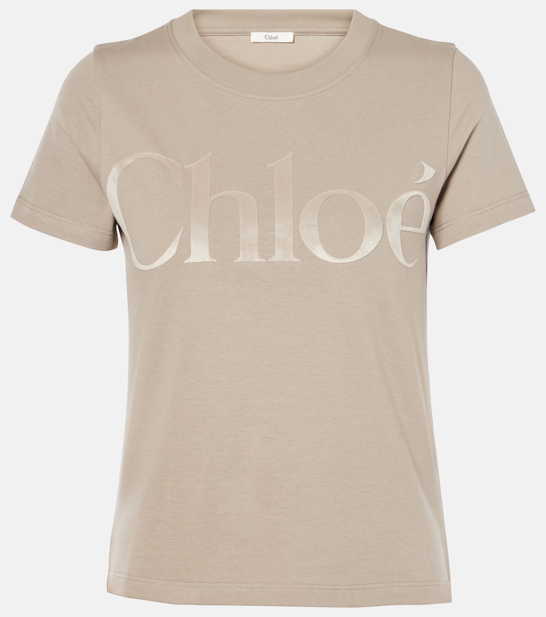 

Хлопковый топ Chloé, Powder Grey