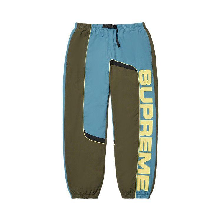 

Спортивные брюки Supreme S Paneled Belted Track Pant 'Olive'