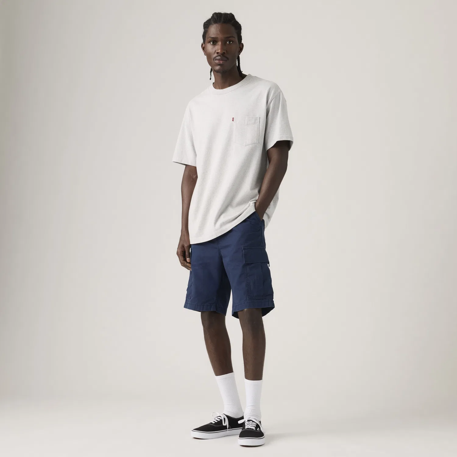 Легкие мужские шорты Carrier Cargo 9 дюймов Levi's, темно-синий — фото 2