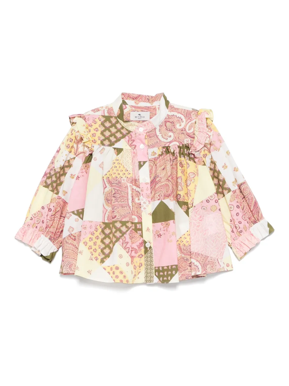 

Блузка в технике пэчворк ETRO KIDS, желтый