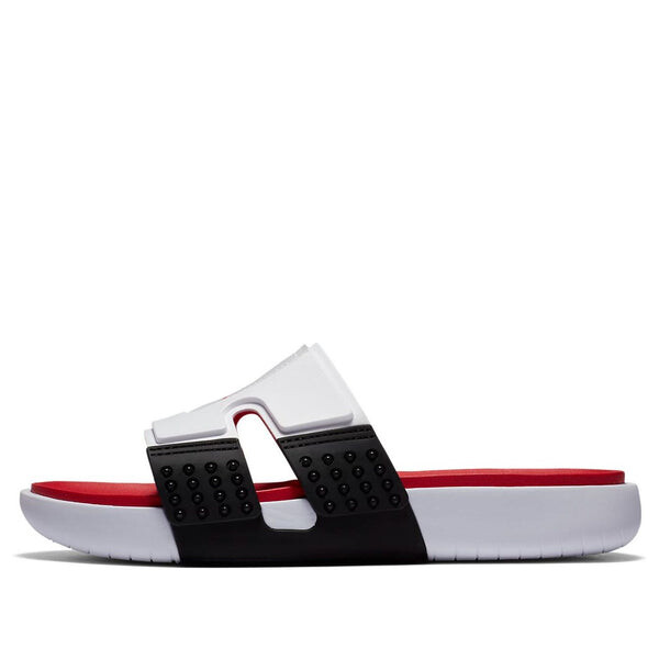 

Тапочки hydro 8 retro slide 'white black fire' Air Jordan, белый
