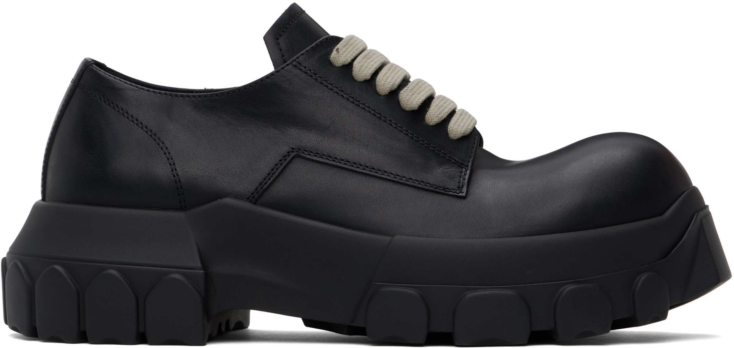 

Черные туфли-дерби на шнуровке от Hollywood Bozo Tractor Rick Owens