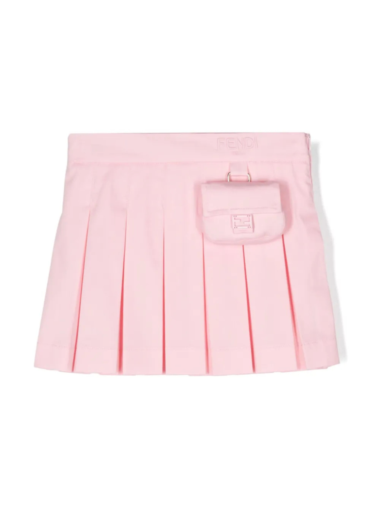 

Fendi Kids плиссированная мини-юбка, розовый