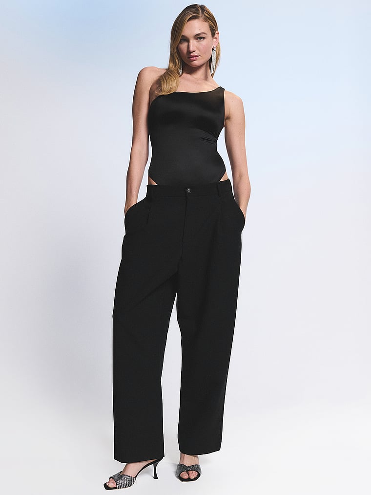 Боди Sosleek на одно плечо Victoria'S Secret, black — фото 3