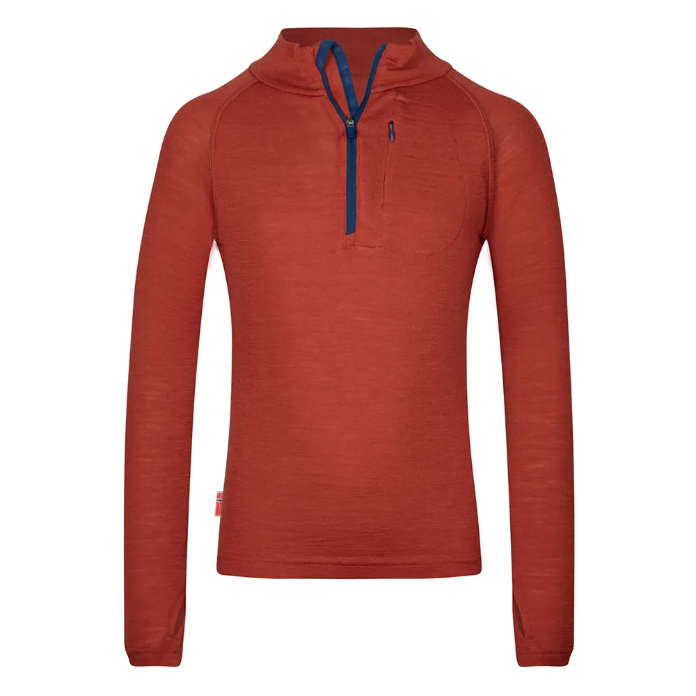 

Толстовка Trollkids Lofoten half zip, оранжевый