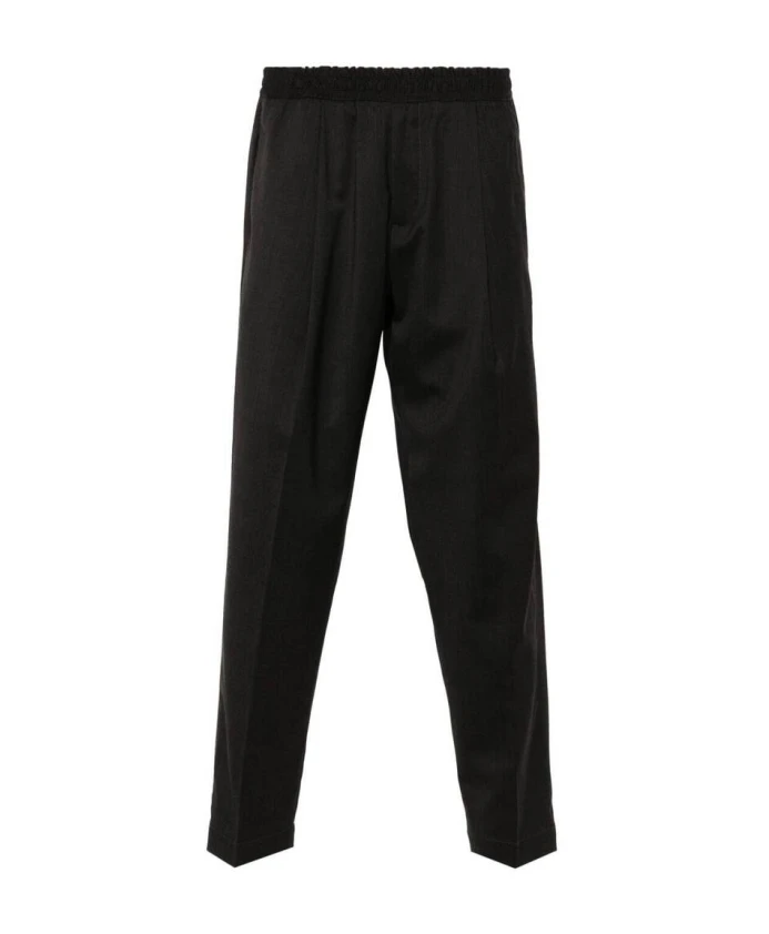 

Зауженные брюки из шерстяной смеси антрацитового цвета Briglia, серый