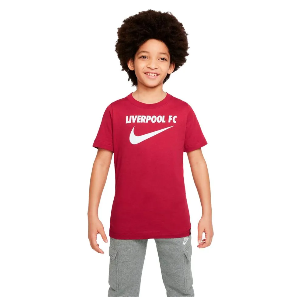 

Футболка с коротким рукавом Nike FC Liverpool 22/23 Swoosh junior, красный