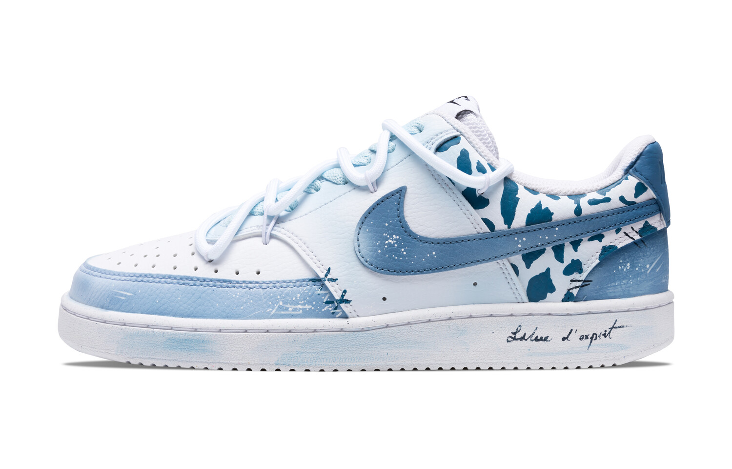 

Кроссовки для скейтборда Court Vision 1 мужские низкие, синий/белый Nike