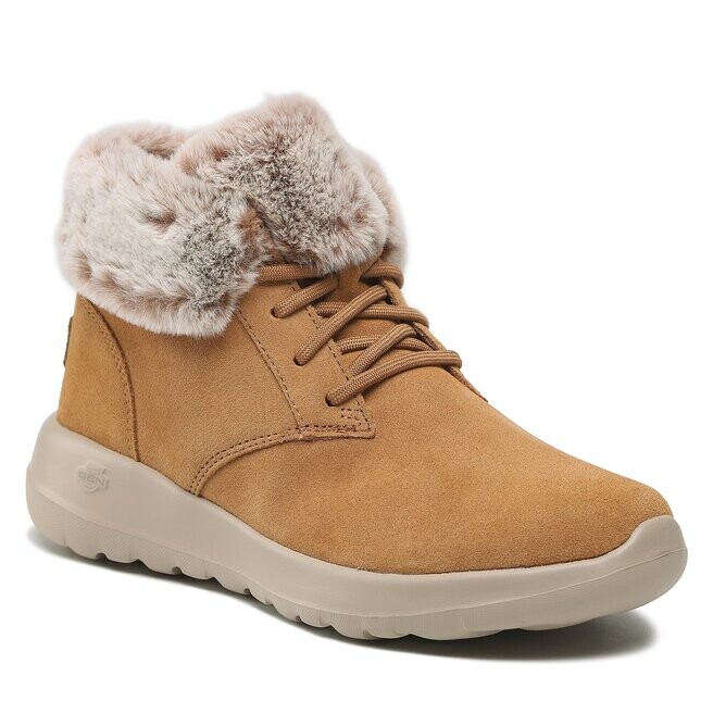 Ботинки женские Skechers PlushDreams с мехом, коричневый
