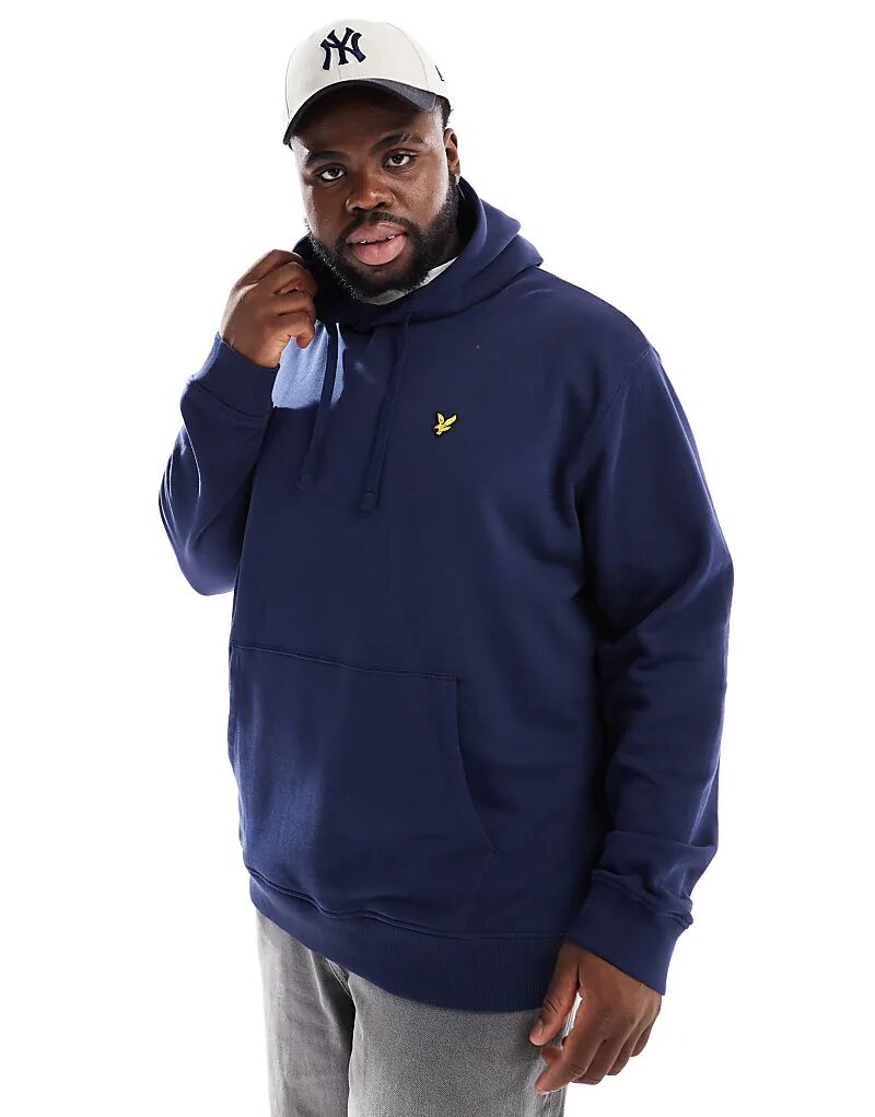 

Плюс пуловер с капюшоном в цвете «Темно-синий» Lyle & Scott