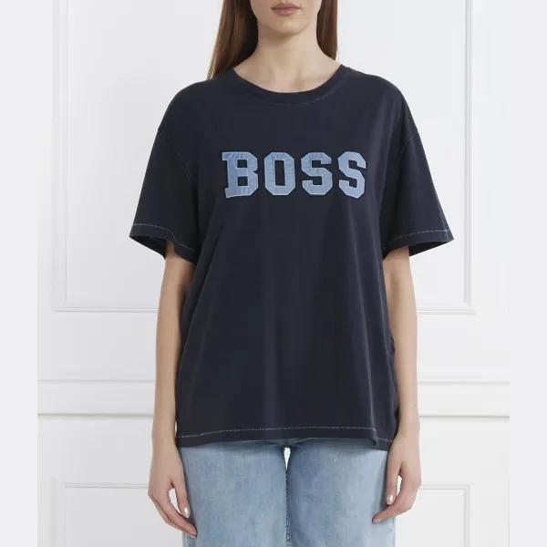 

Футболка свободного кроя Boss, синий