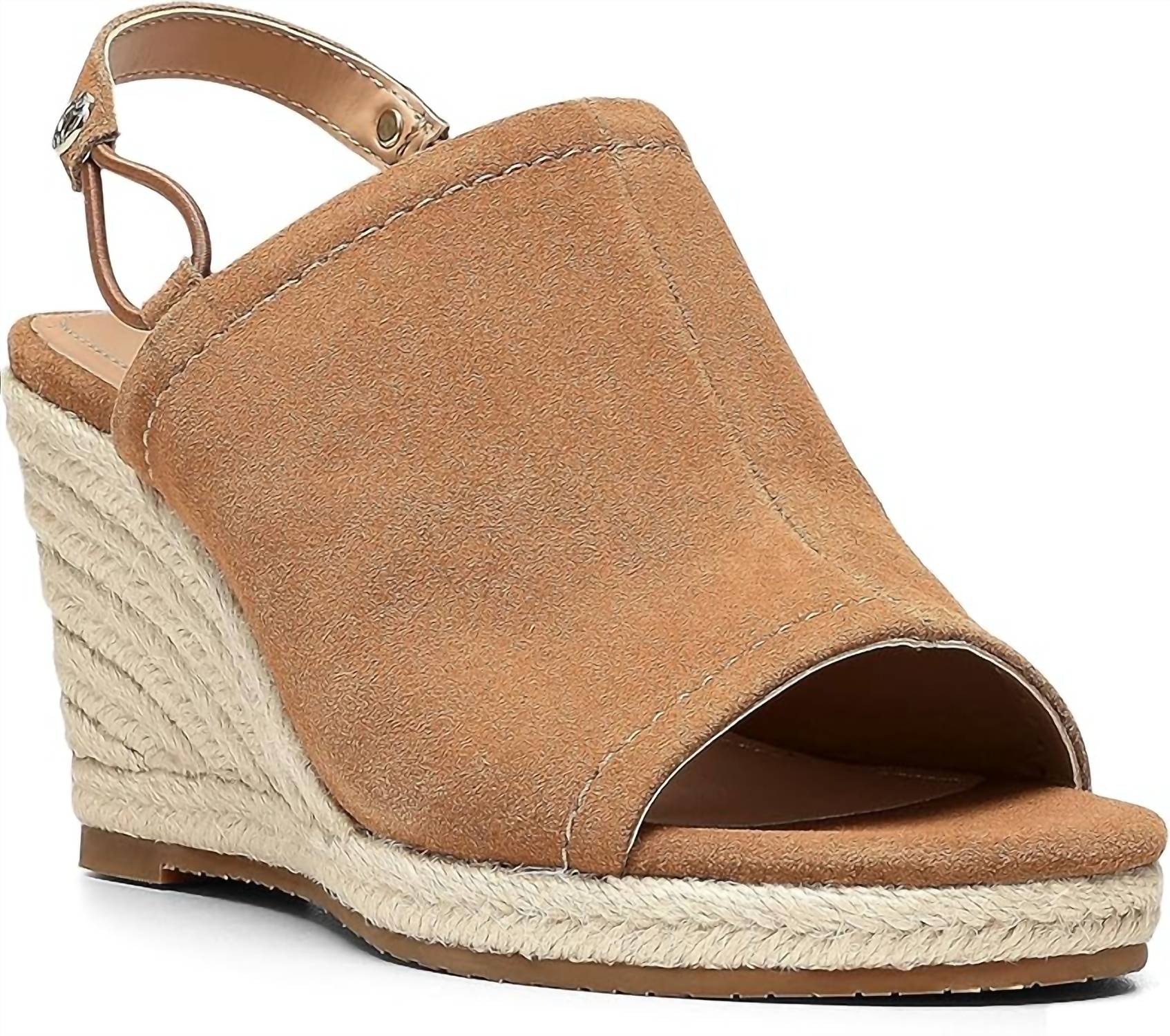 Женские босоножки Cai 2 Espradille на танкетке из коньячной замши NYDJ, цвет cognac suede — фото 2