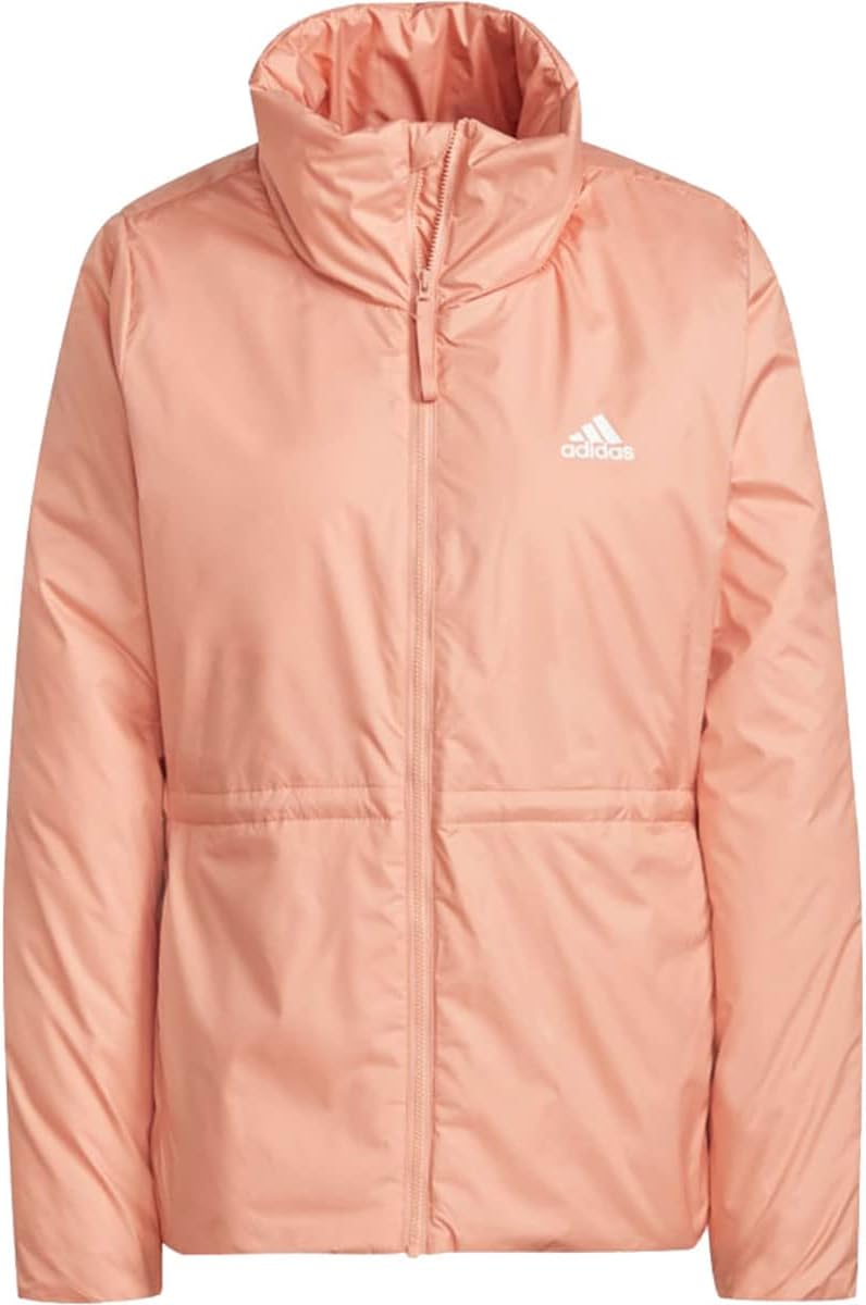 

adidas Женская утепленная зимняя куртка Basic с тремя полосками, Ambient Blush
