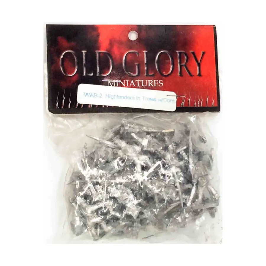 

Британские горцы в Трюсе с командованием, War of 1812 (25mm)