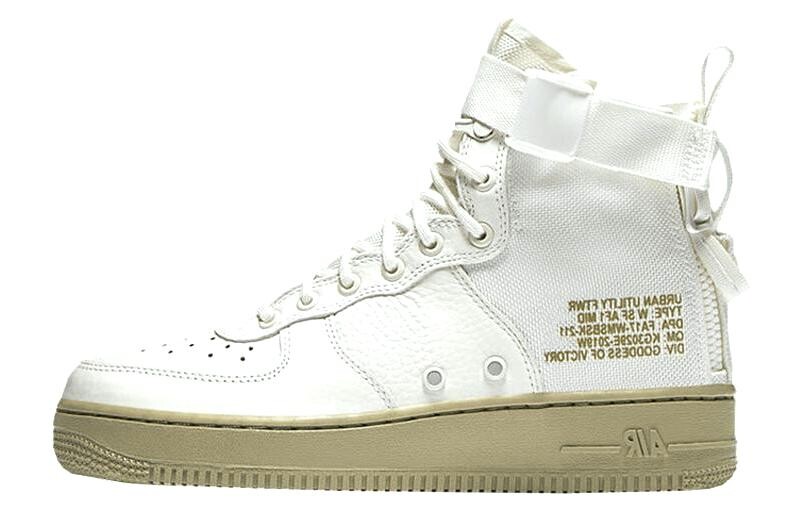 Кроссовки Nike Sf Air Force 1 Mid Ivory Olive Women's
