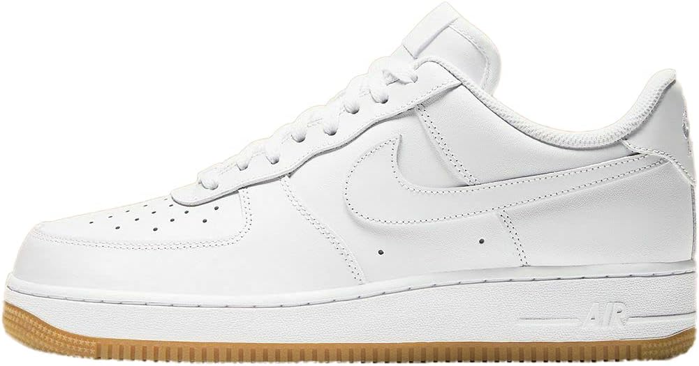 

Низкие кроссовки Nike Air Force 1 '07 для мужчин, White White Light Brown White White Rubber Light Brown