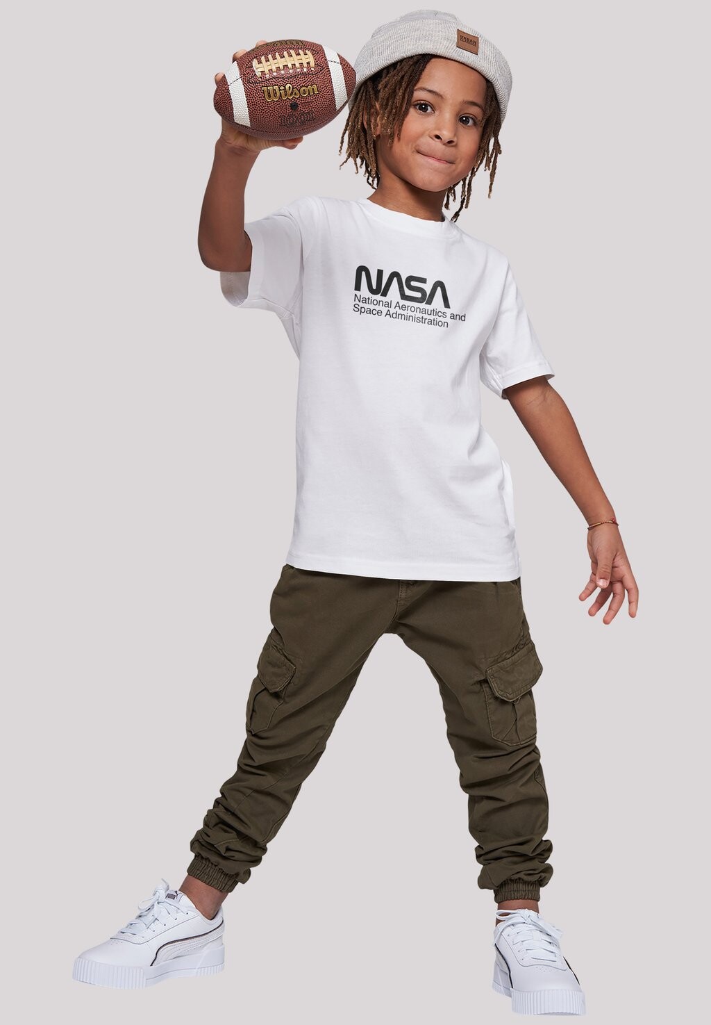 

Футболка с принтом NASA LOGO ONE TONE F4NT4STIC, цвет white