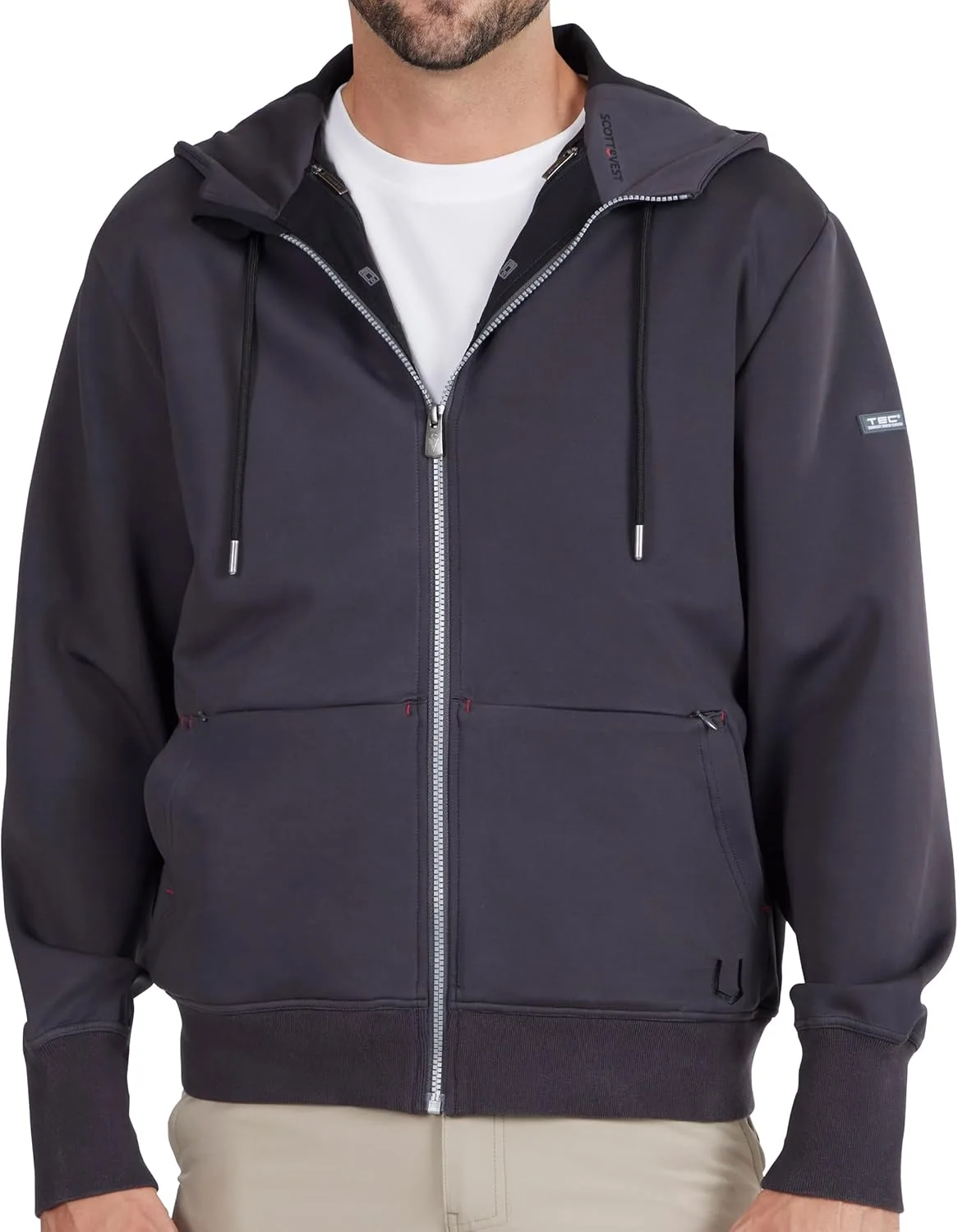 

SCOTTeVEST Skubatu Hoodie для мужчин — 21 скрытых кармана