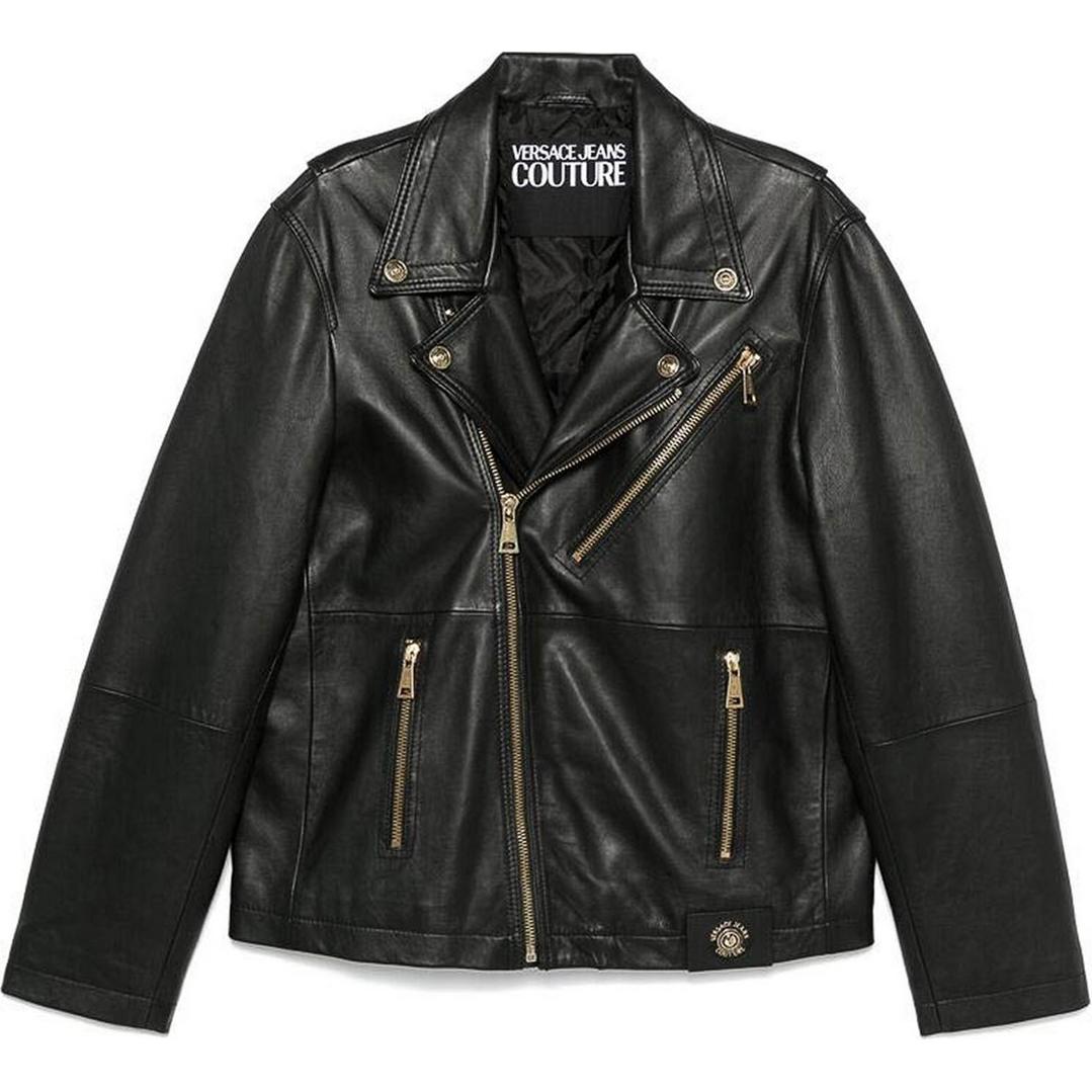 

VERSACE JEANS Кожаный пиджак, Black