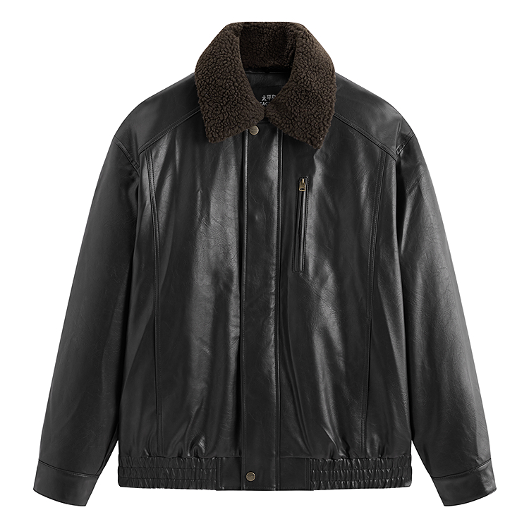 

Куртка из искусственной кожи для мужчин PEACEBIRD MEN, коричневый, batch 1