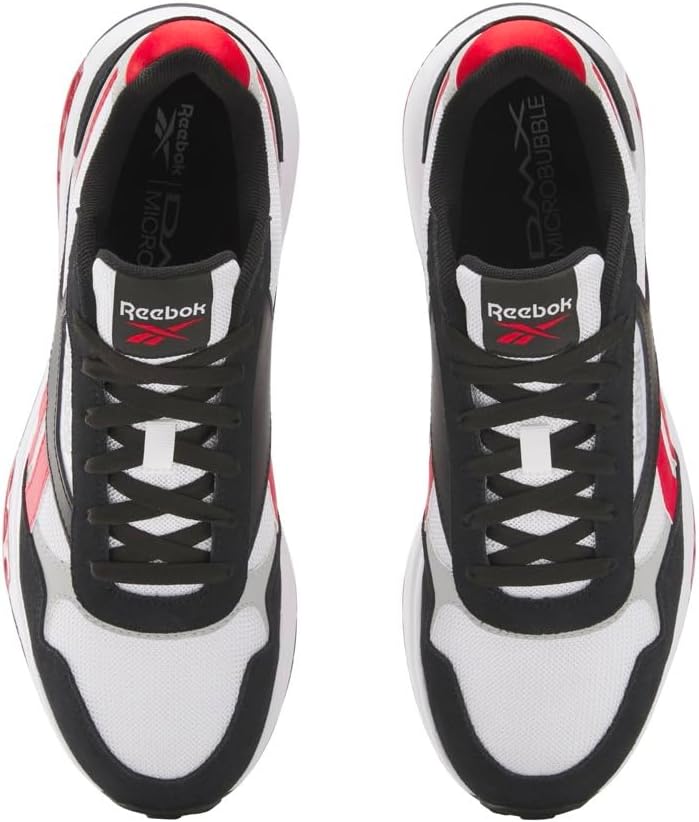 Кроссовки Reebok Unisex-Adult Glide DMX, белый/черный/красный — фото 4