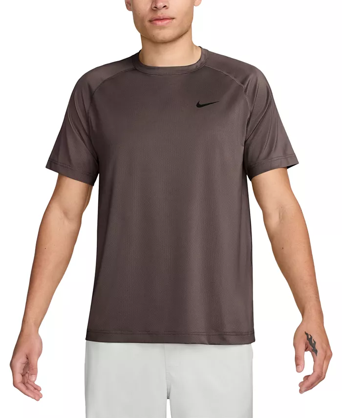 

Мужская свободная футболка Dri-FIT с коротким рукавом для фитнеса Nike, коричневый