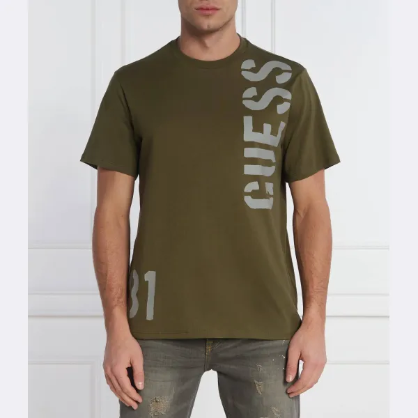 

Футболка стандартного кроя Guess, хаки