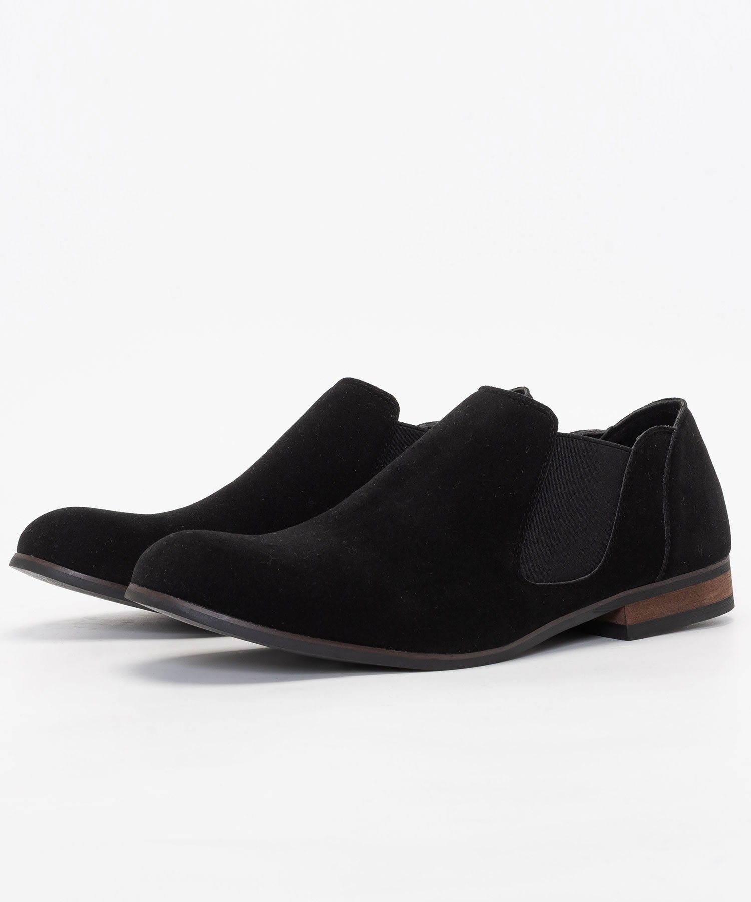 Обувь/слипоны с боковыми вставками и поддержкой пятки SVEC, Black suede — фото 2