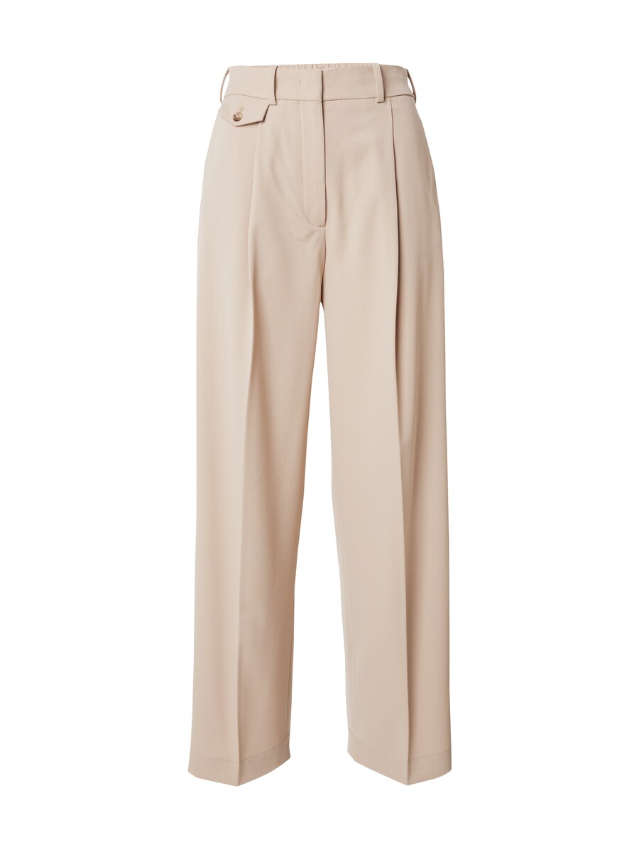 

Брюки со складками спереди & Other Stories Loose fit Pleat-Front Pants, бежевый