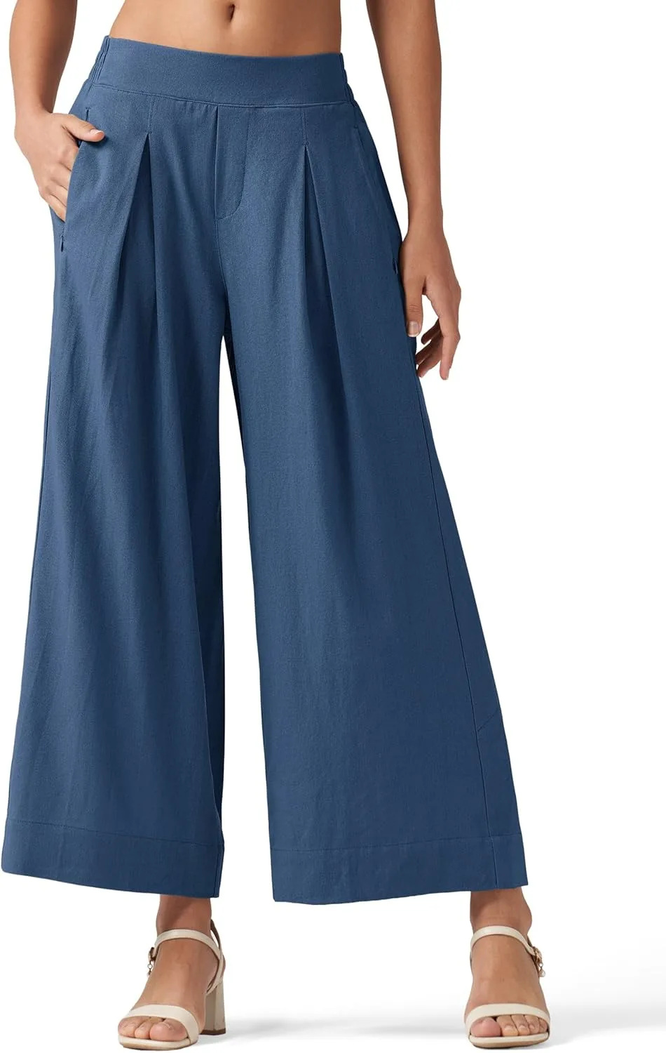 

Willit Женские льняные брюки Wide Leg