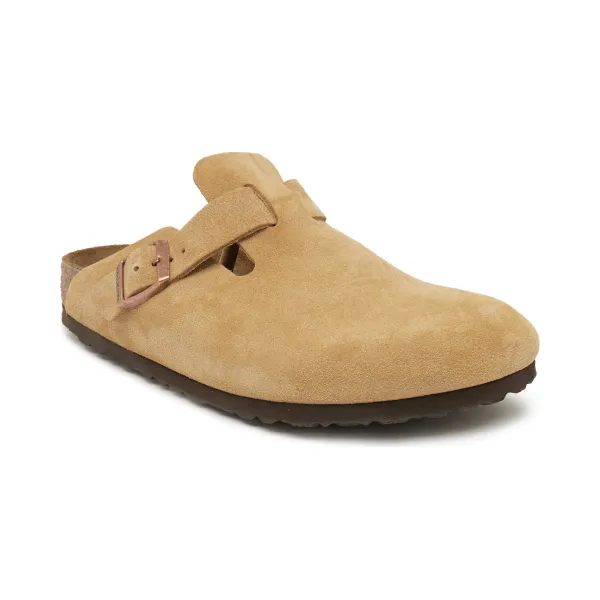 Босоножки-Мюли Boston vl молочного цвета Birkenstock, бежевый