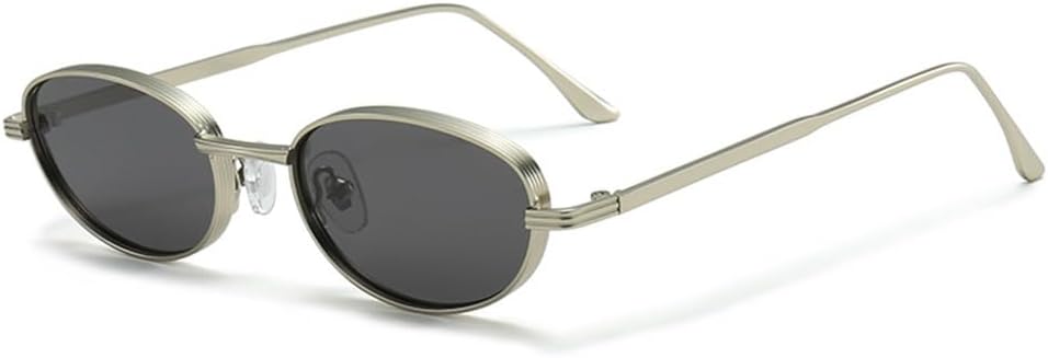 

Солнцезащитные очки с защитой от УФ-излучения UV400, круглые, в металлической оправе, для женщин и мужчин, для занятий спортом на открытом воздухе, бега и езды UYPTK, Silver Black