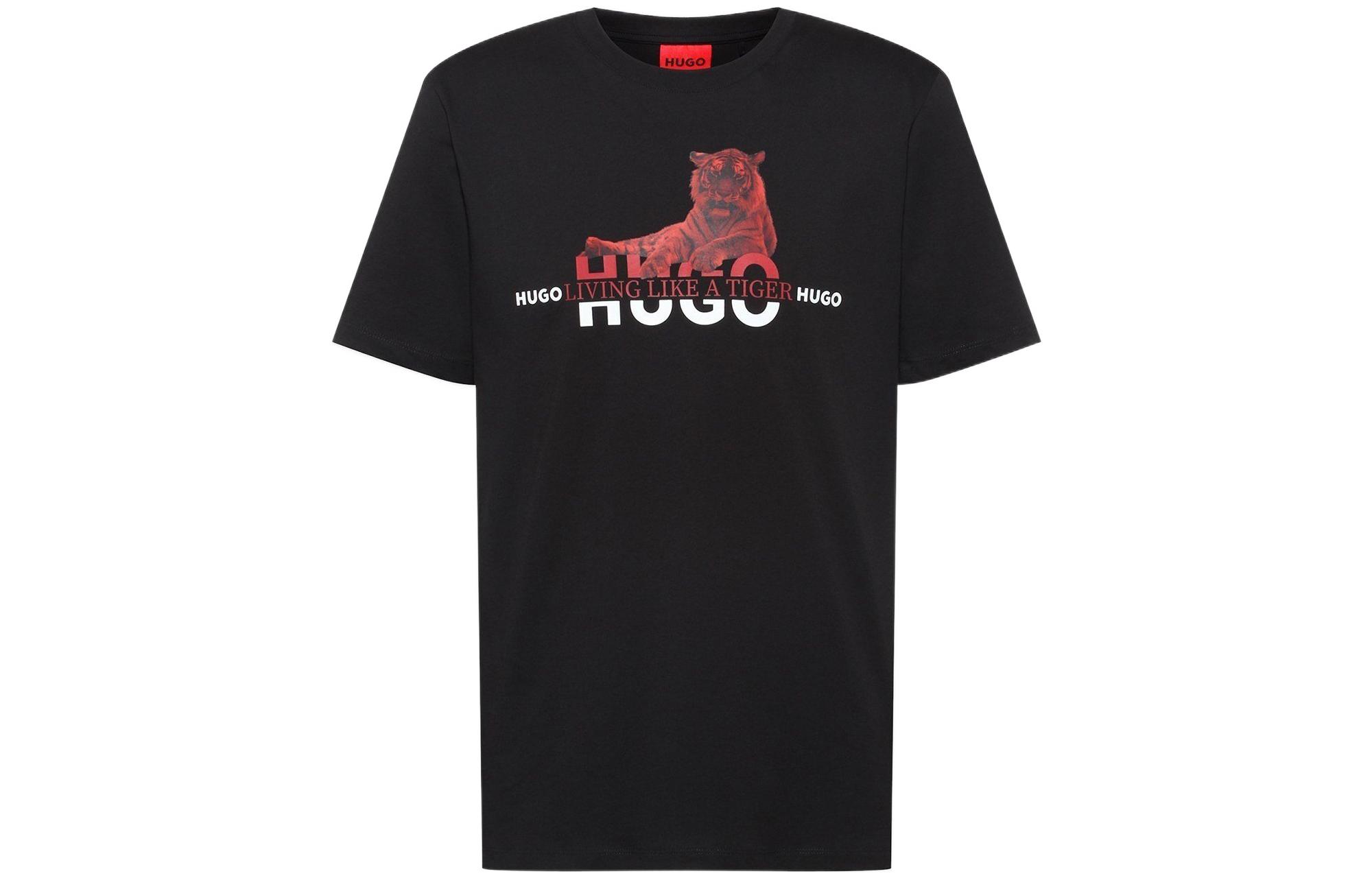 

Футболка мужская черная HUGO BOSS