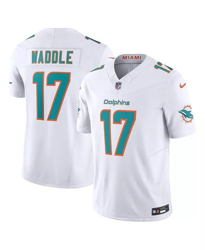 

Мужская лимитированная джерси Miami Dolphins Vapor F.U.S.E. белого цвета Jaylen Waddle Nike